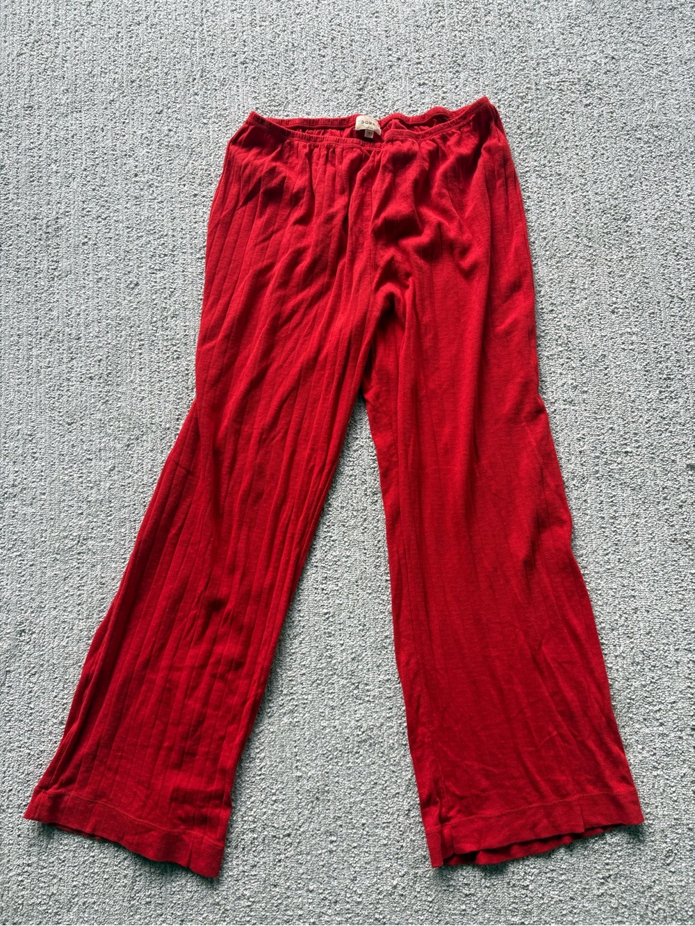 DONNI. The Pointelle Simple Crop Pant